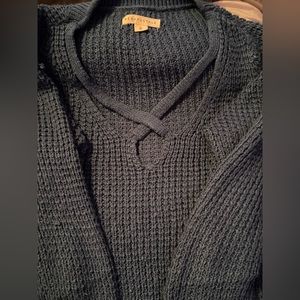 aeropostale size medium blue cross cross sweater